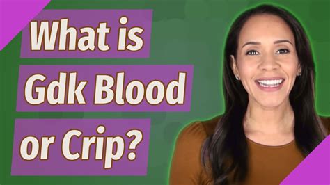 Is gdk blood. Things To Know About Is gdk blood. 